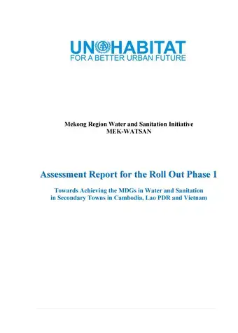 Mekong Region Water and Sanitation Initiative Assessment Report for the Roll Out Phase 1 Cover-image